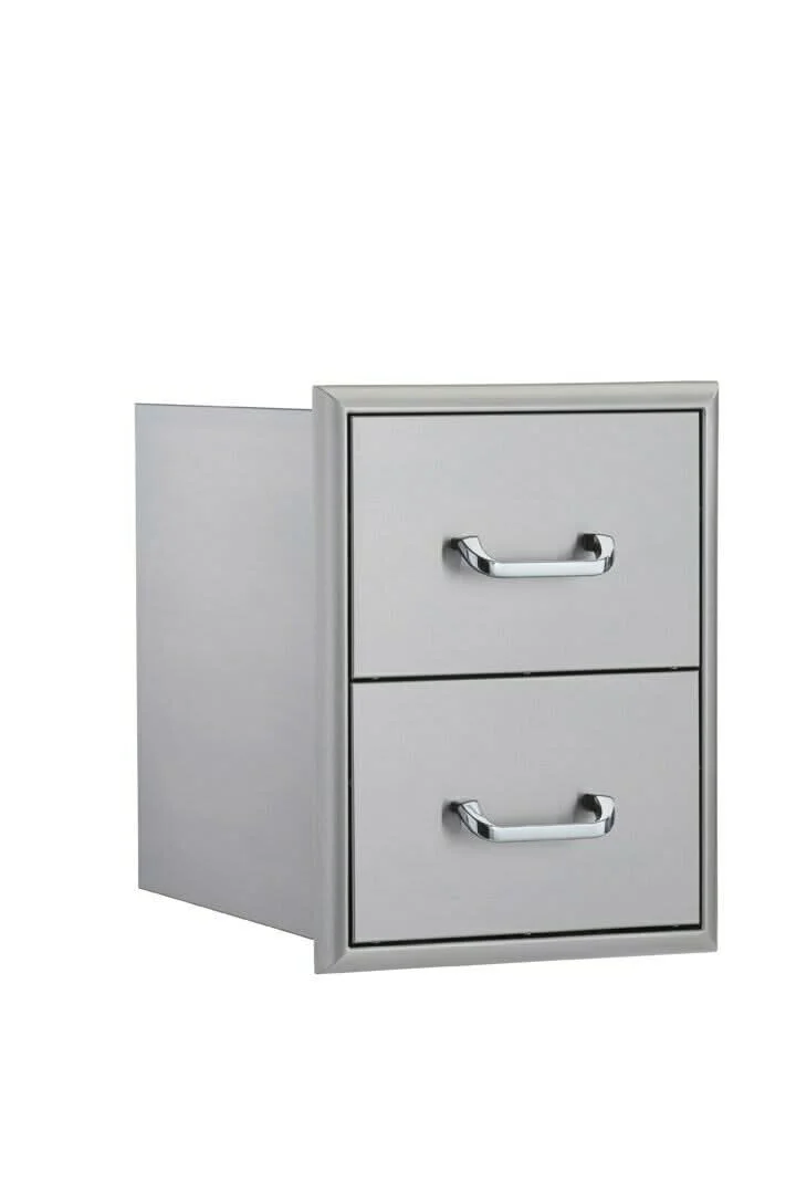 Stainless Steel 16" Double Drawer Grandeur- 16DD-Grandeur