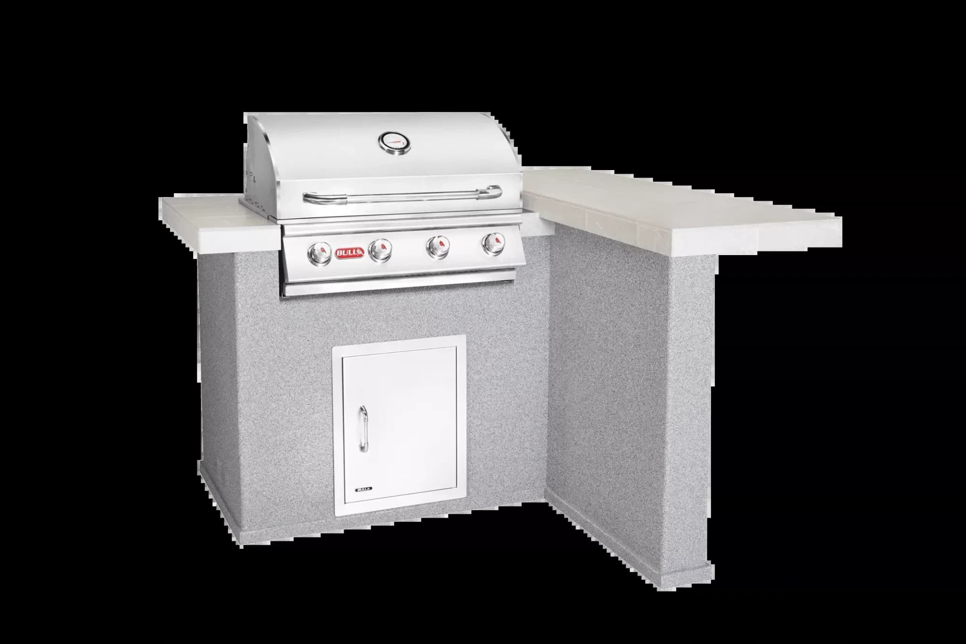 Bull Island Patio Q Outdoor Island Kitchen & Grill Quartzsite Base - 31086-LP - image 2