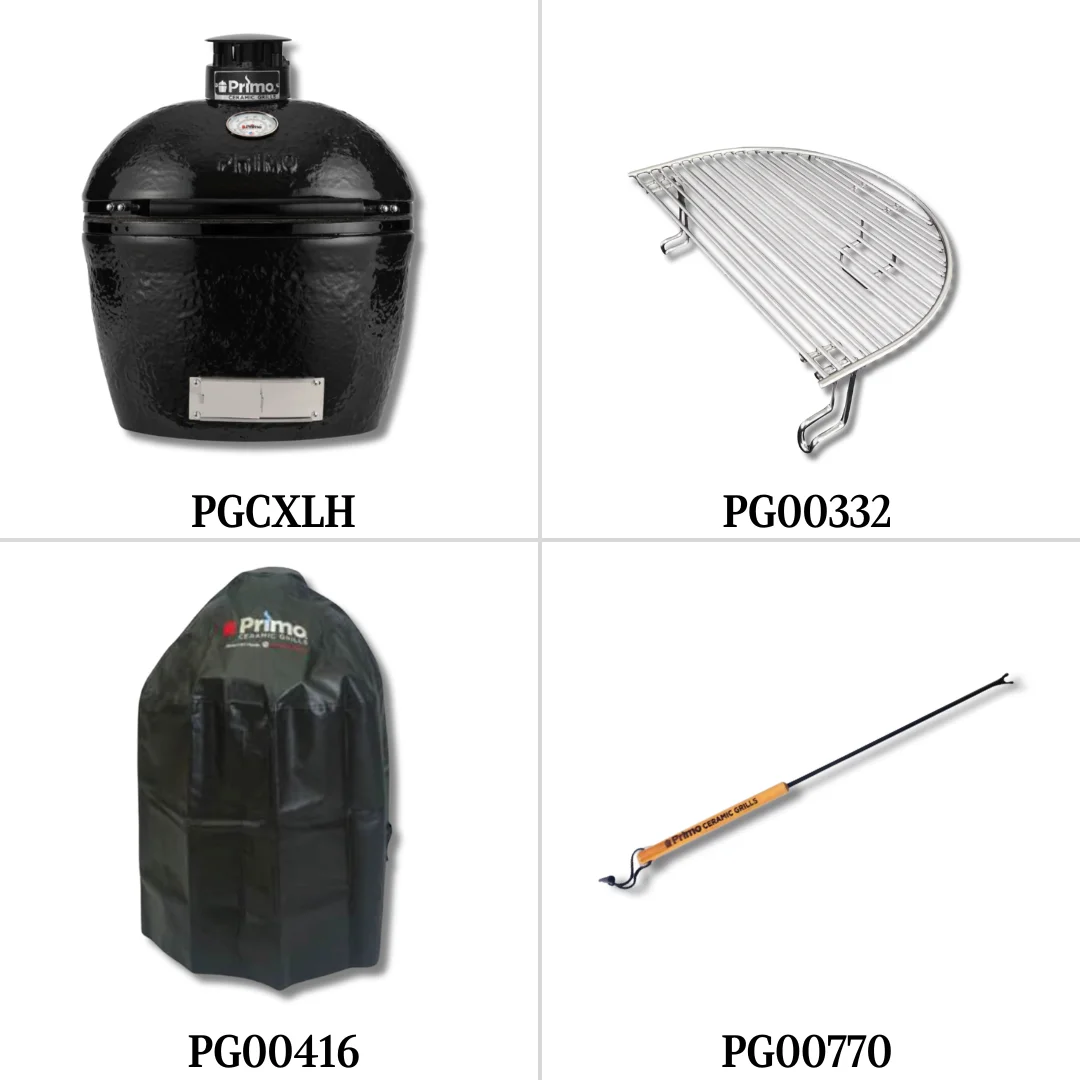Primo PGCXLH with Double Side Burner, Cover and Single Access Door - PCKG1-PGCXLH
