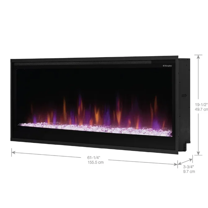 Dimplex 60" Multi-Fire Slim Built-in Linear Electric Fireplace- PLF6014-XS - image 6