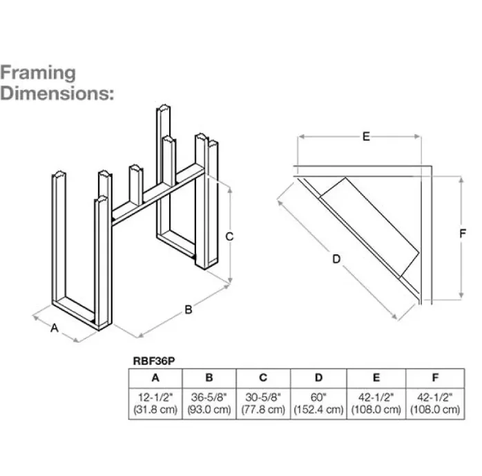 Dimplex Revillusion 36-inch Portrait Built-in Firebox with Glass Pane and Plug Kit- RBF36P-FG - image 2