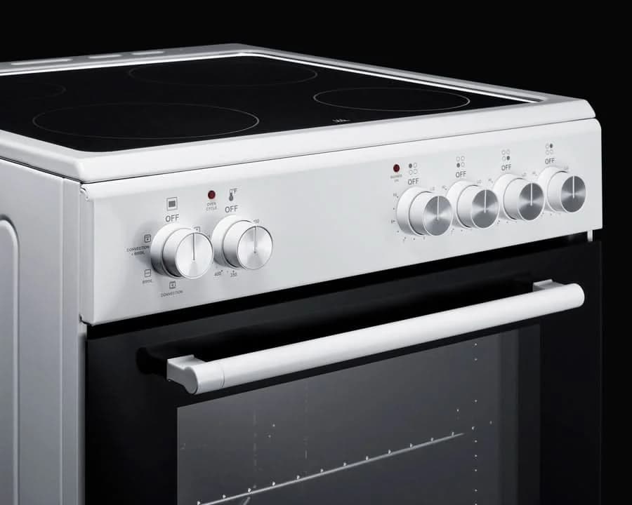 Summit 24 Electric Range with Manual Clean Oven Black and White - REXT24W - image 8