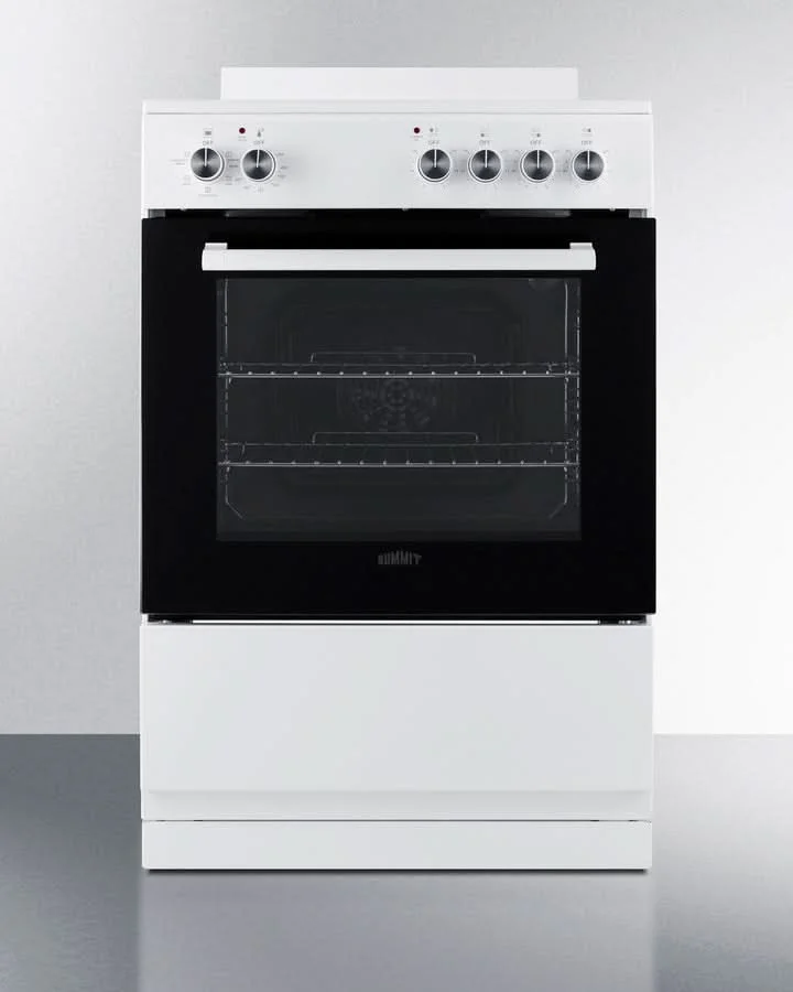 Summit 24 Electric Range with Manual Clean Oven Black and White - REXT24W - image 5