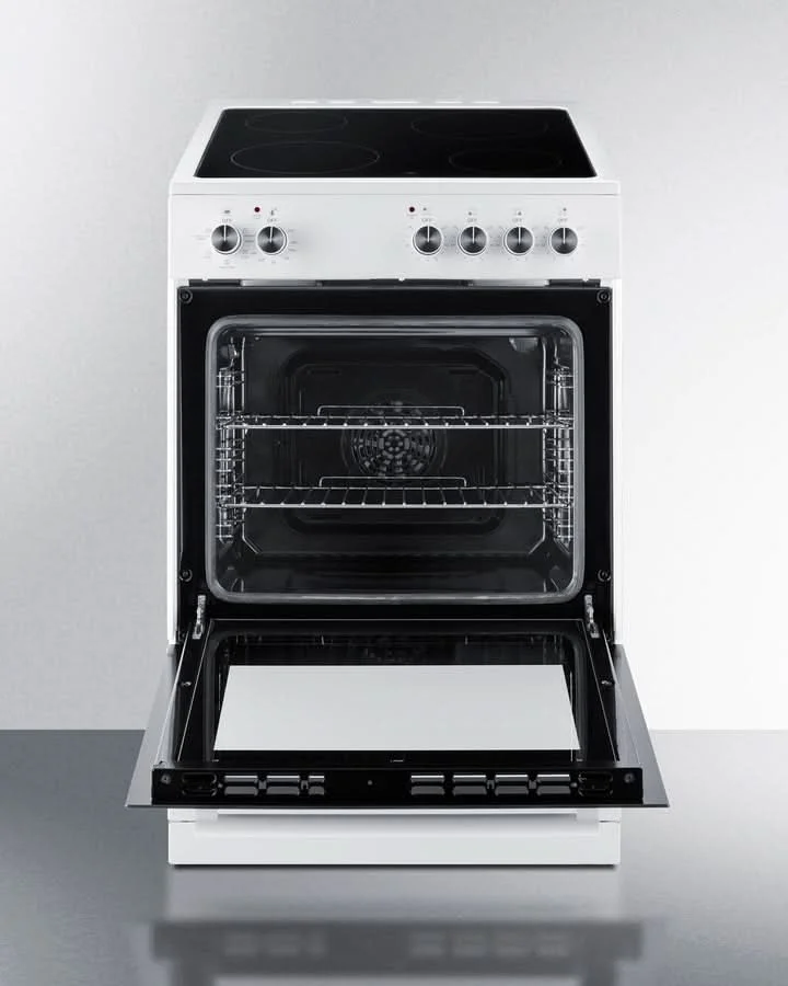 Summit 24 Electric Range with Manual Clean Oven Black and White - REXT24W - image 4