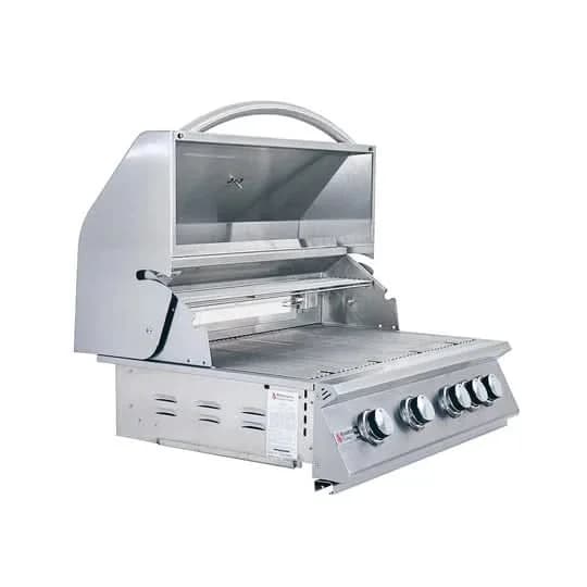 RCS Premier - 32-Inch 4-Burner Built-In Grill with Blue LED and Rear Burner - Natural Gas - RJC32AL - image 3