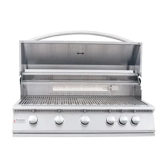 RCS Premier - 40-Inch 5-Burner Built-In Grill with Rear Infrared Burner - Natural Gas - RJC40A - image 2