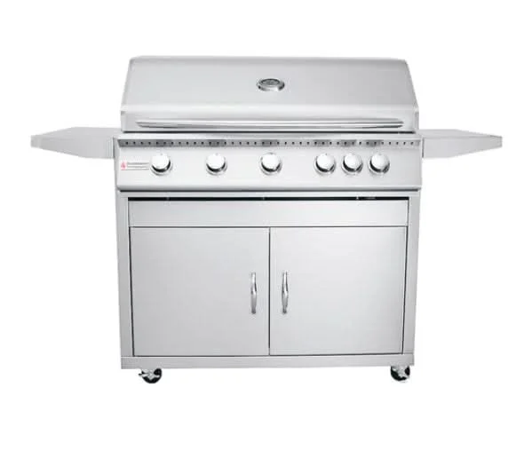 RCS Premier - 40-Inch 5-Burner Freestanding Grill with Rear Burner - Natural Gas - RJC40ACK