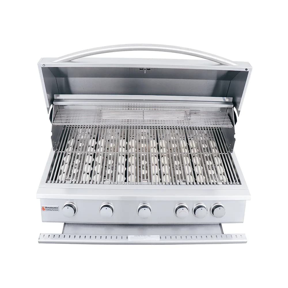 RCS Premier - 40-Inch 5-Burner Built-In Grill with Rear Burner - Liquid Propane Gas - RJC40ALP - image 5