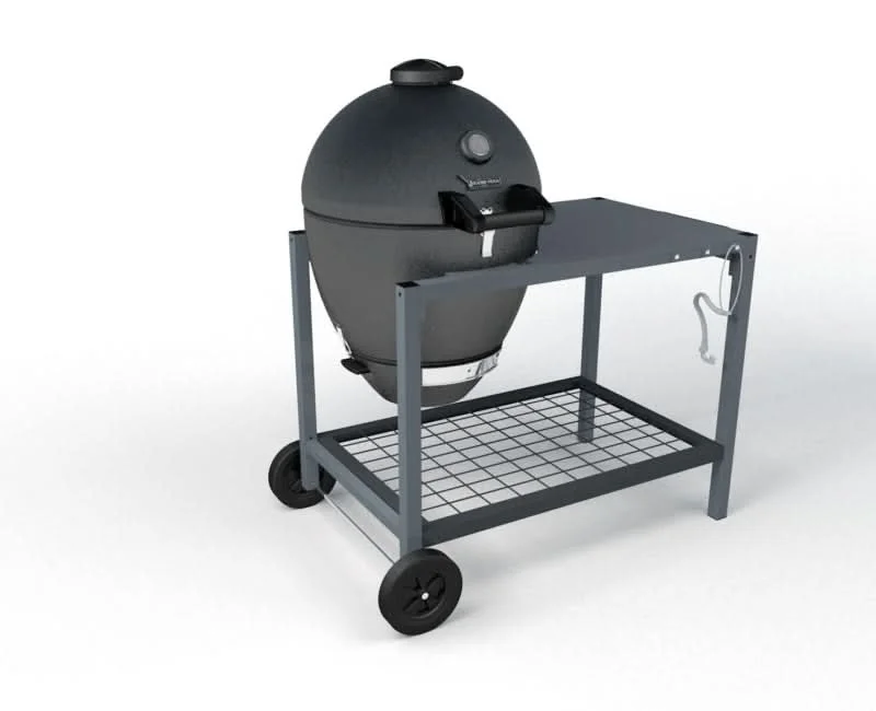 Brand-Man - The Rodeo Deluxe - 22-inch W Gray Kamado Charcoal Grill - BMRDODLX - image 4