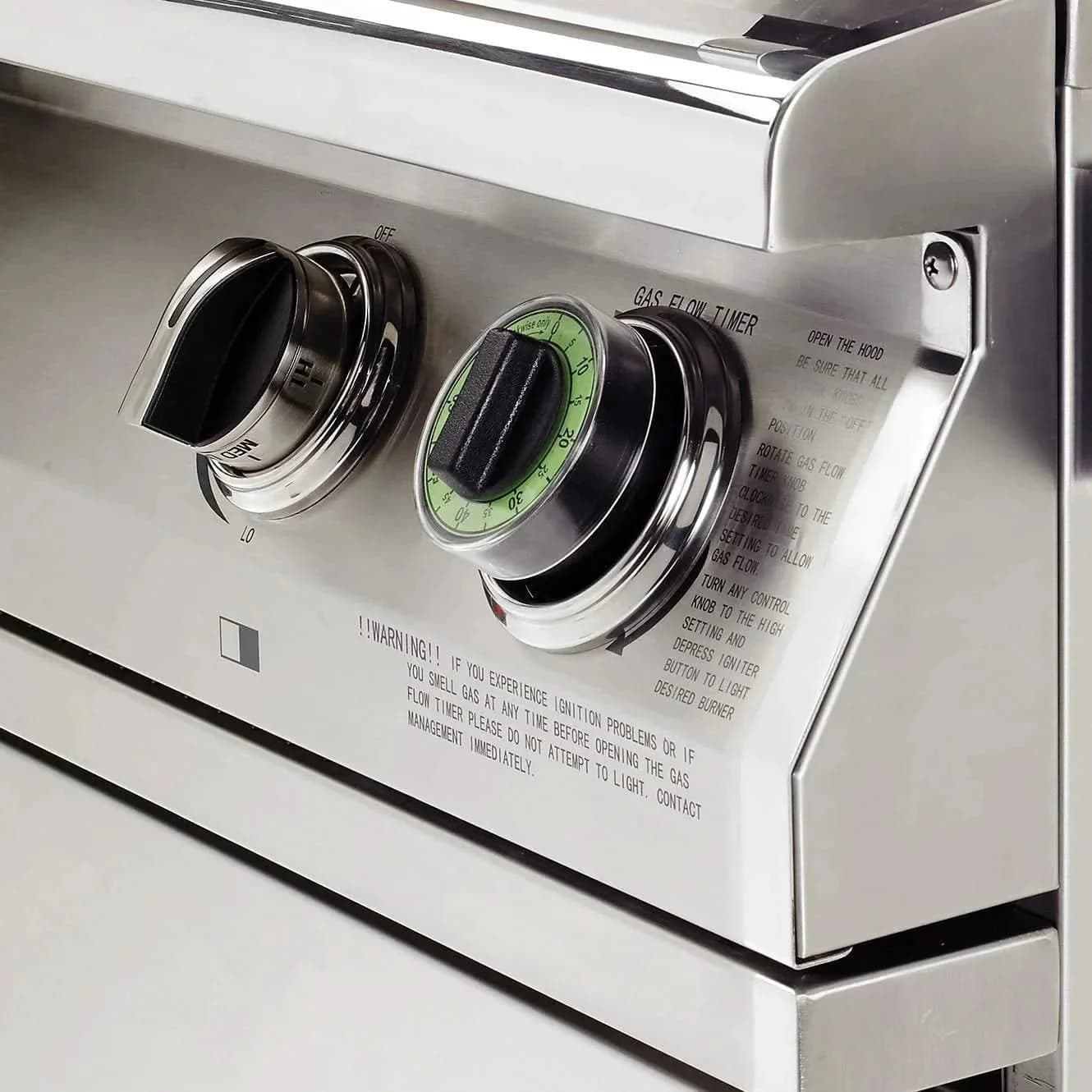 PGS T-Series Commercial - 30-Inch 2-Burner Freestanding Grill with Timer - Natural Gas - S27TNG + S27NPED - image 2