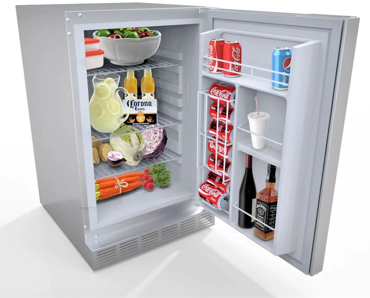 Sunstone 21 Stainless Steel Outdoor Rated Refrigerator - SAPFR21PRO - image 3
