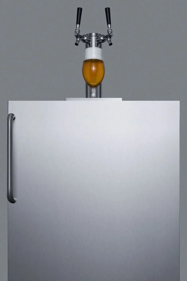Summit 24 Wide Outdoor Wine Kegerator, ADA Compliant - SBC54OSBIADAWKDTWIN - image 8
