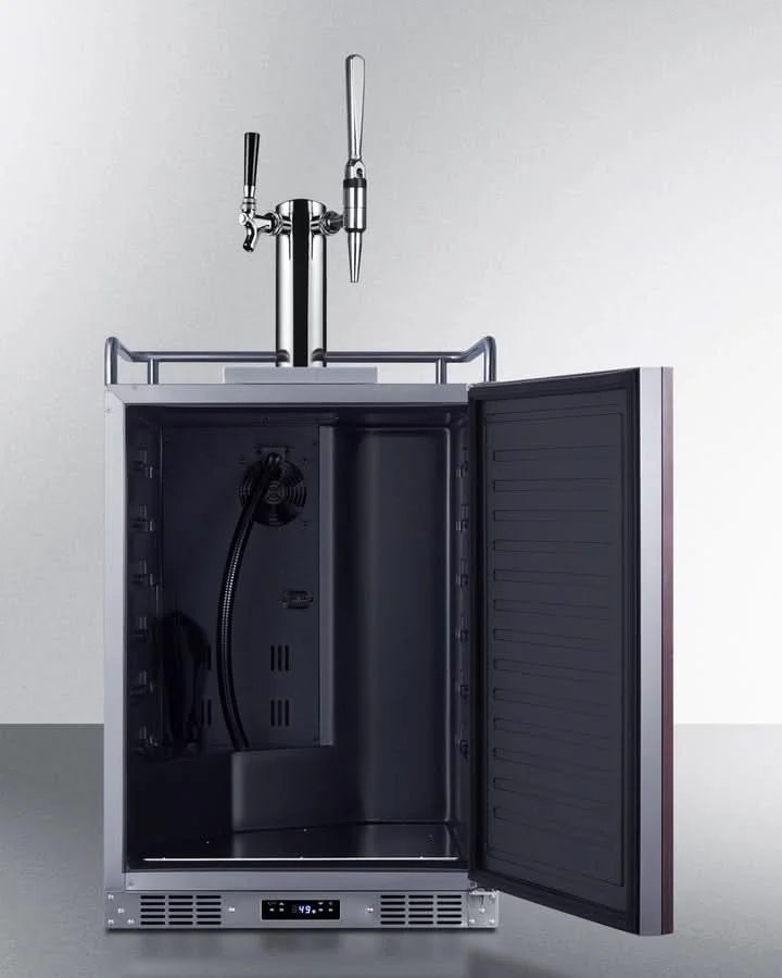 Summit 24 Wide Built-In Cold Brew/Nitro Coffee Kegerator (Panel Not Included) - SBC682PNRCMTWIN - image 6