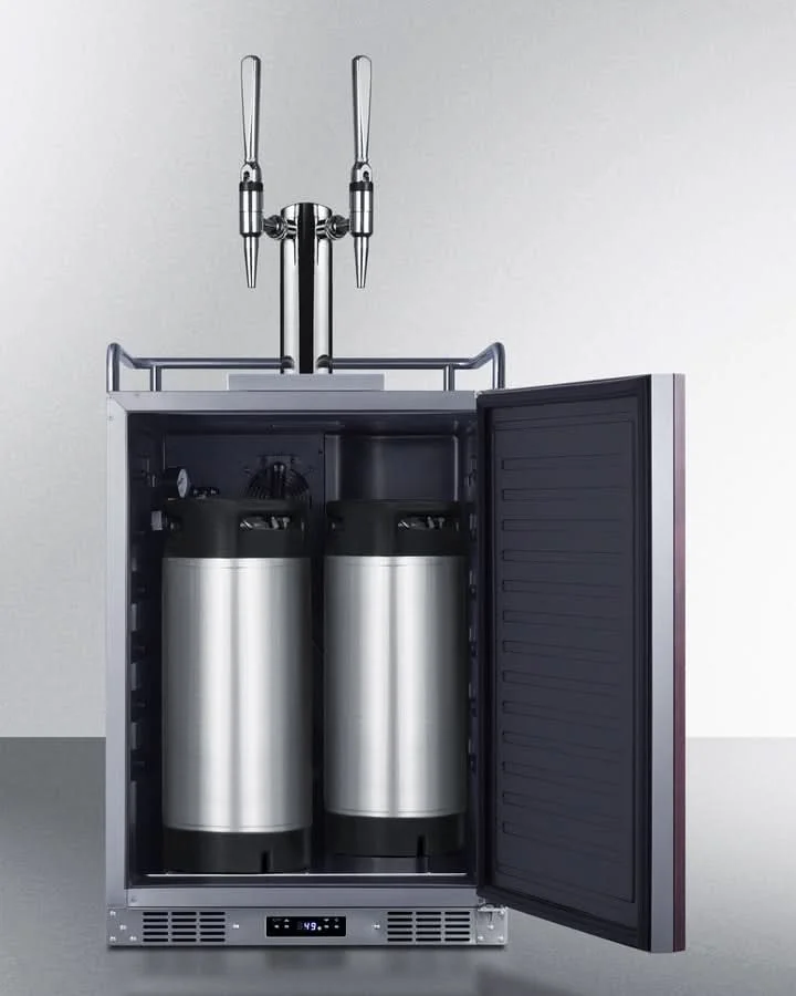 Summit 24 Wide Built-In Nitro Coffee Kegerator (Panel Not Included) - SBC682PNRNCFTWIN - image 5