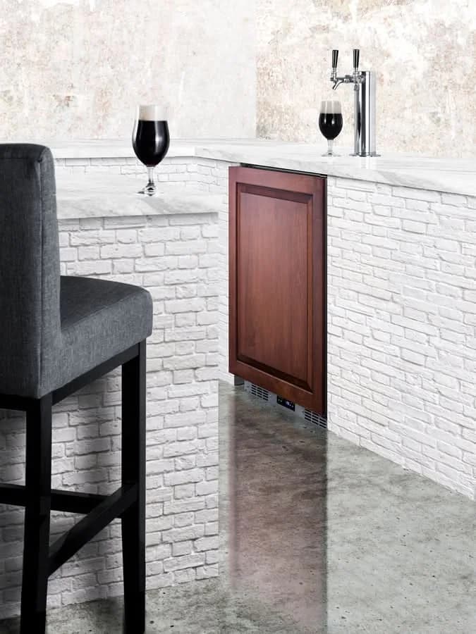 Summit 24 Wide Built-In Kegerator (Panel Not Included) - SBC682PNRTWIN