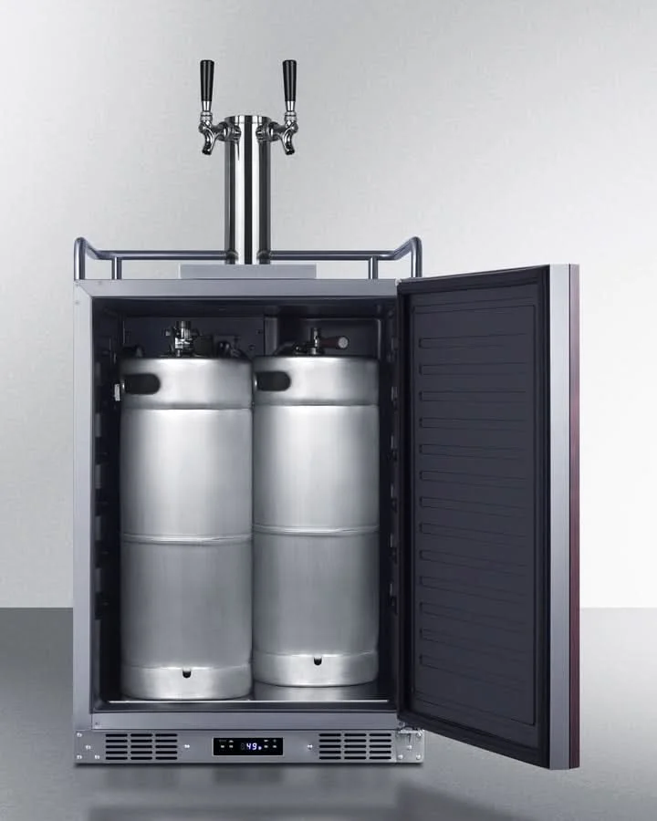 Summit 24 Wide Built-In Wine Kegerator (Panel Not Included) - SBC682PNRWKDTWIN - image 6