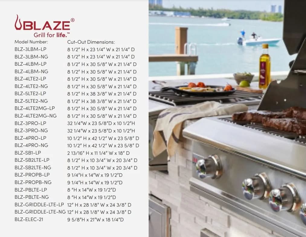 Blaze Prelude LBM - 32-Inch 4-Burner Built-In Grill - Liquid Propane Gas Open Box- BLZ-4LBM-LP-OB - image 5
