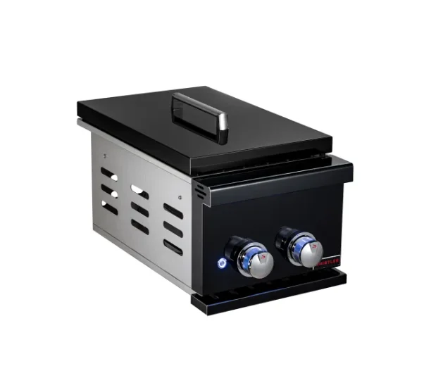 Whistler Prime Black Stainless Steel Natural Gas Double Side Burner Slide-In- CBAPDSB-B-NG - image 5
