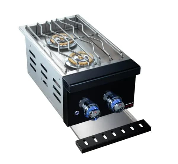 Whistler Prime Black Stainless Steel Natural Gas Double Side Burner Slide-In- CBAPDSB-B-NG - image 4