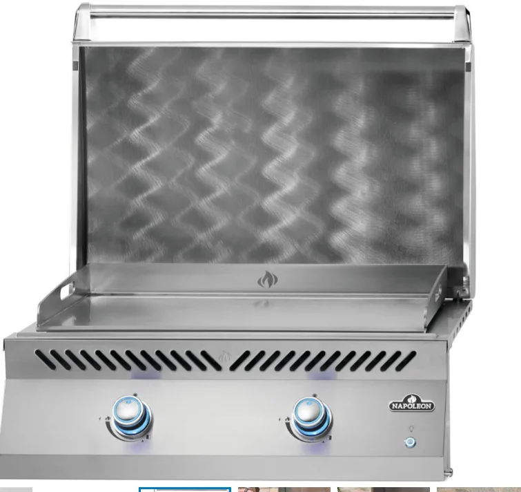 Napoleon Built-In 700 Series 32 Griddle Stainless Steel 2 Burners LP- BIG32FTPSS - image 3