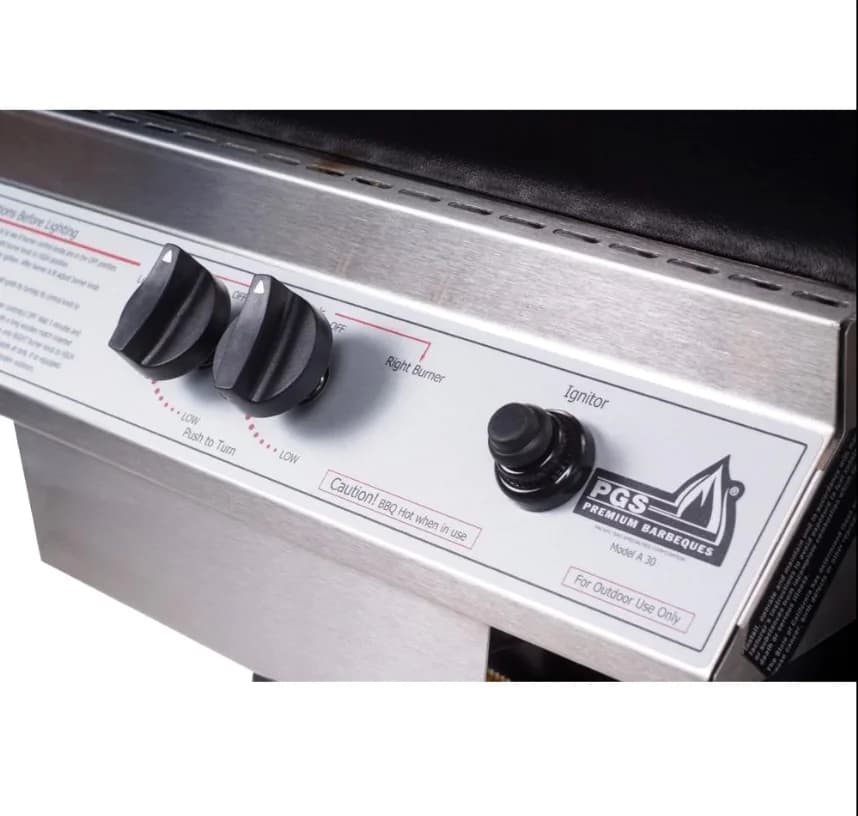 PGS A Series A30 - 2-Burner Black Portable Pedestal Base Grill - Natural Gas - A30NG + ABPED + ANC - image 4