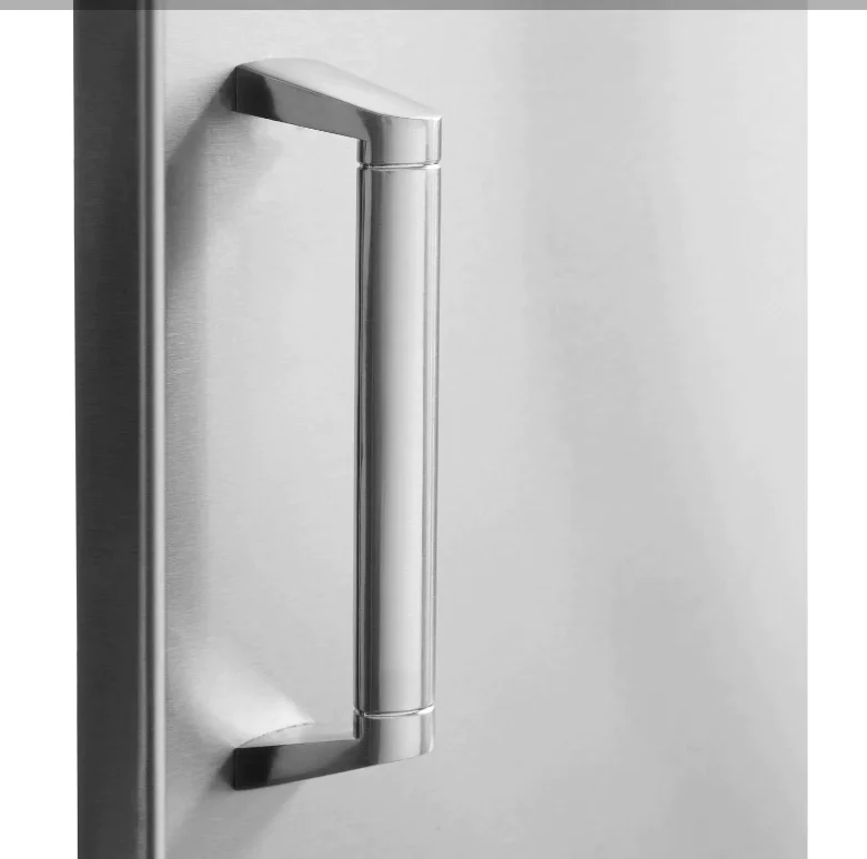 PCM 12-Inch Stainless Steel Reversible Single Access Door Contempo - BBQ-260-SH-12X12 + BBQ-350H-Handle - image 2
