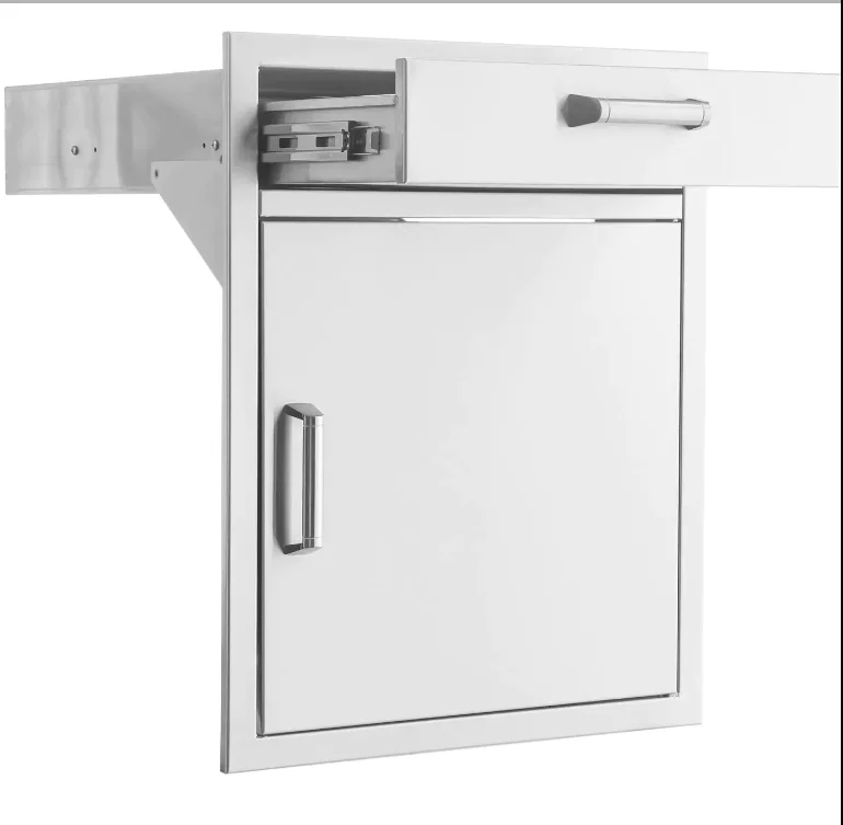 Eloquence 21-Inch Stainless Steel Single Access Door & Drawer Combo, Contempo - Eloquence-260-SV24-DR1 + Eloquence-350H-Handle (2) - image 4