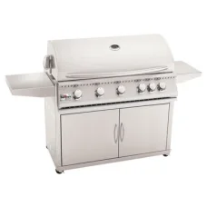 Summerset Sizzler - 40-Inch 5-Burner Freestanding Grill - Liquid Propane Gas with Rear Infrared Burner - SIZ40-LP + CART-SIZ40
