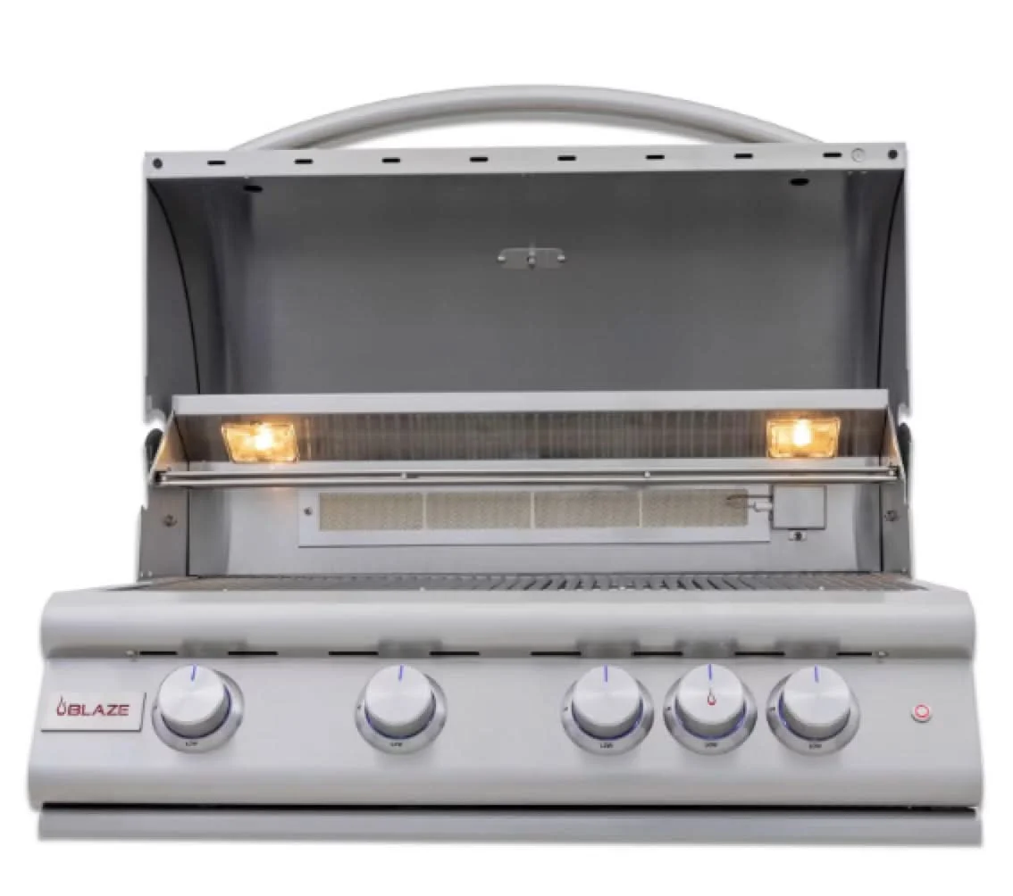 Blaze Premium LTE+ 32-Inch 4-Burner Built-In Propane Gas Grill W/ Rear Infrared Burner & Lift-Assist Hood - BLZ-4LTE3-LP - image 2