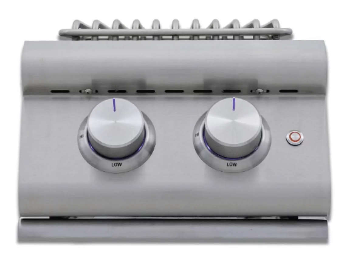 Blaze Premium LTE+ Propane Gas Stainless Steel Double Side Burner W/ Lid - BLZ-SB2-LTE3-LP - image 3