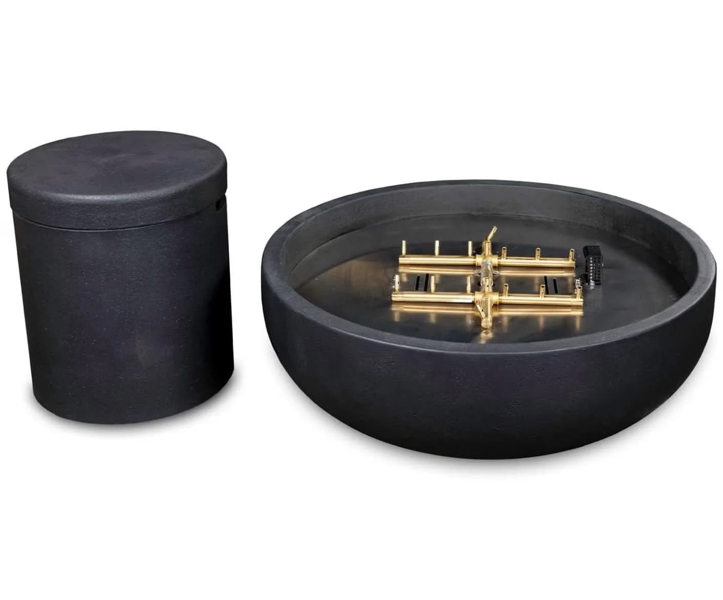 Blaze 38-Inch Round Concrete Propane Fire Bowl in Phantom - BLZ-38-FBOWL-LP - image 4