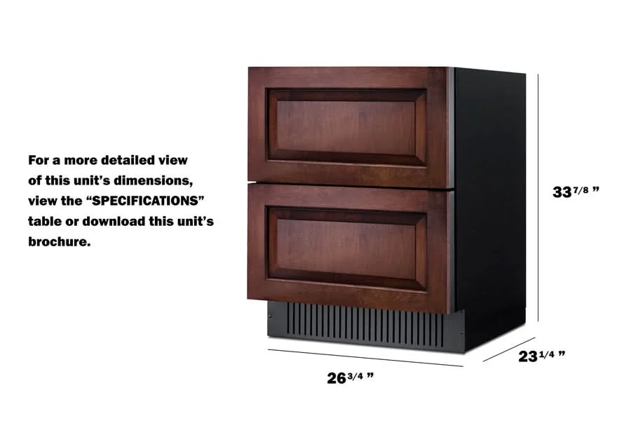 Summit 27-Inch Wide 2-Drawer All-Refrigerator - SPR275OS2DPNR - image 3