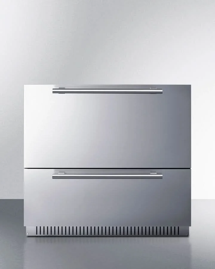 Summit 36-Inch Outdoor Refrigerator with Dual Drawers - SPR36332D