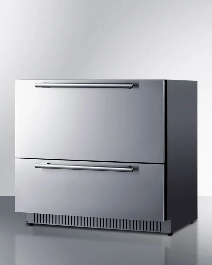Summit 36-Inch Outdoor Refrigerator with Dual Drawers - SPR36332D - image 2