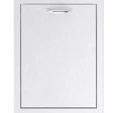 Summerset 20 Inch Roll Out Stainless Steel Double Trash / Recycling Bin - SSTD2-20