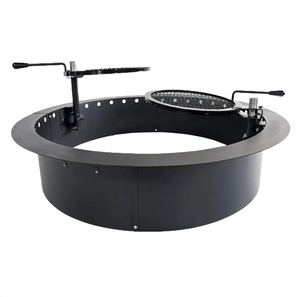StarBBQ 36″ Smokeless Fire Pit Insert Package with Dual Post-Mount Swivel Grills | STARBBQ-36SFPR-PKG