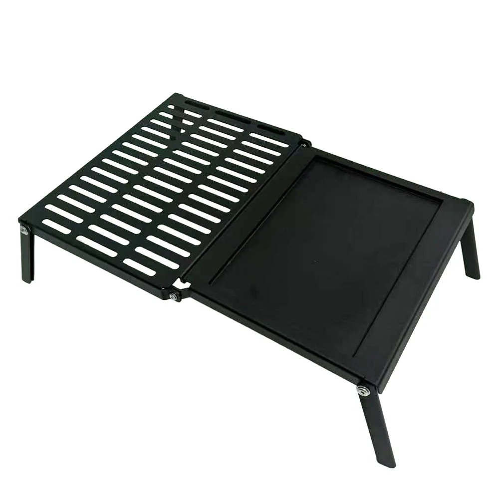 StarBBQ Heavy-Duty Steel Fold-Out Camper Griller Portable Campfire Grill and Griddle Combo | STARBBQ-FUFP - image 2