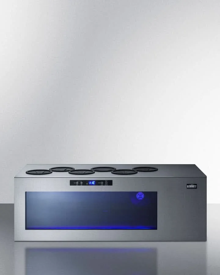 Summit 6-Bottle Built-In Wine Cooler with Stainless Steel Trim - STC6 - image 6