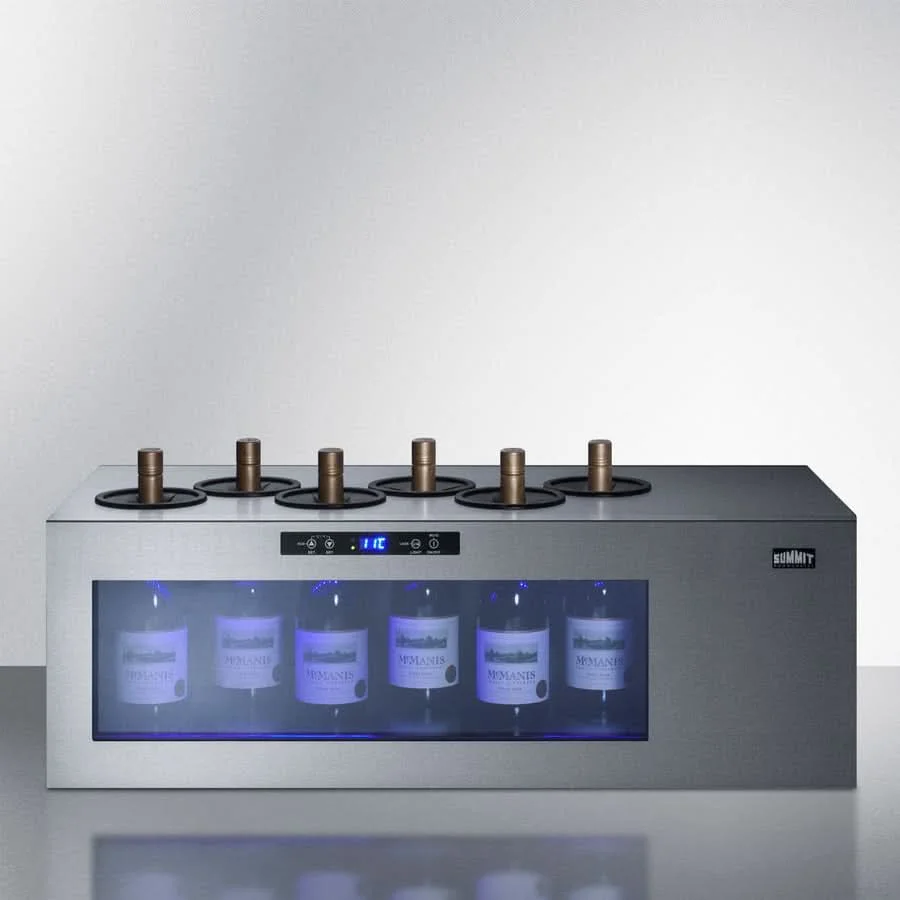 Summit 6-Bottle Built-In Wine Cooler with Stainless Steel Trim - STC6 - image 4