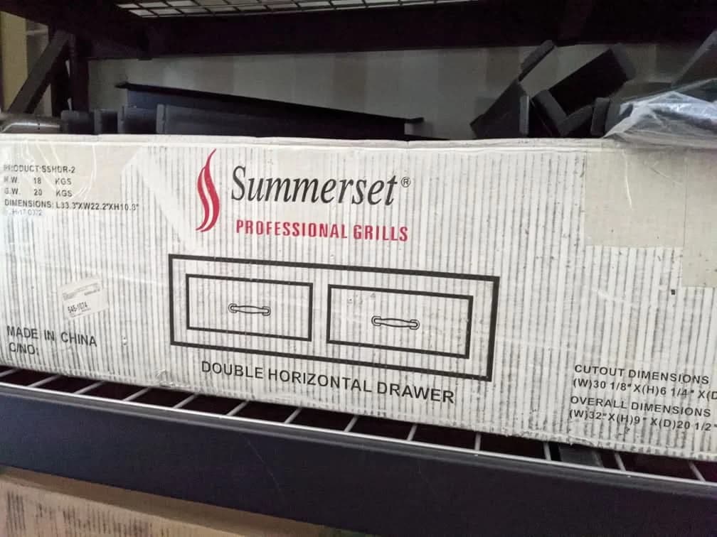 Summerset 30" Flush Mount Horizontal Double Access Drawer Open Box- SSDR2-32H-OB - image 4