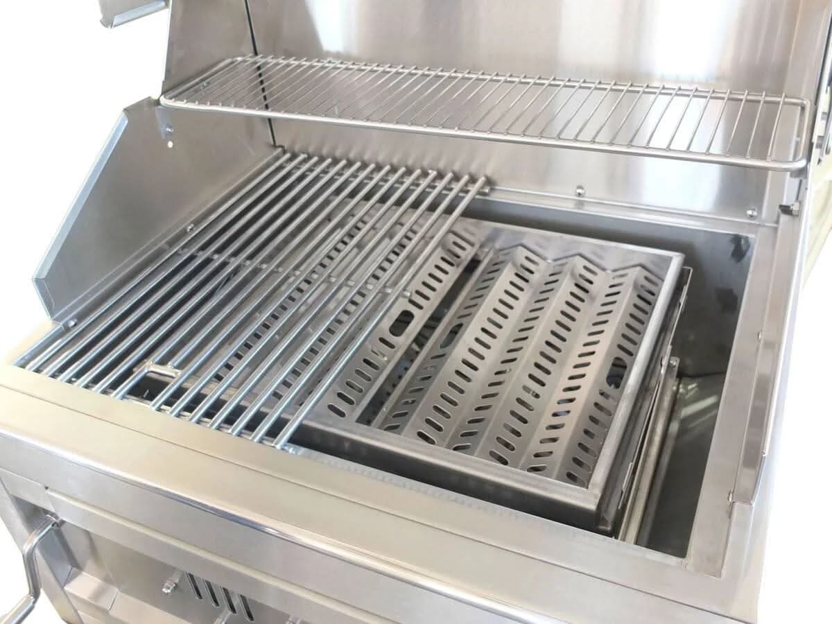 Sunstone - 28-Inch 3-Burner Single Zone Grill - Charcoal - SUNCHSZ28 - image 5