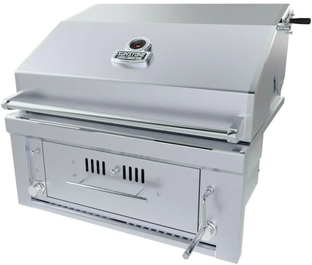 Sunstone 30-Inch 3-Burner Built-In Grill Hybrid - Natural Gas - SUNCHSZ30IR-NG - image 2