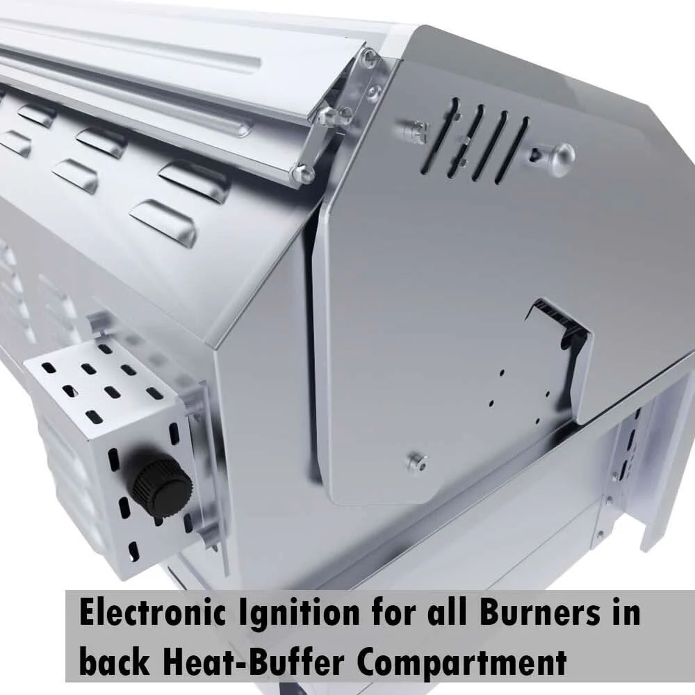 Sunstone 30-Inch 3-Burner Built-In Grill Hybrid - Natural Gas - SUNCHSZ30IR-NG - image 4