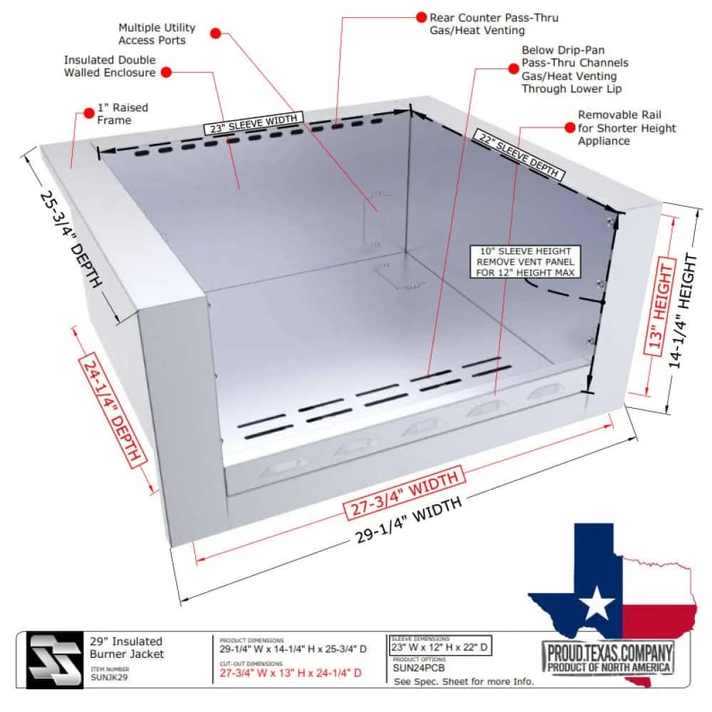 Sunstone 29'' Universal Appliance Jacket - SUNJK29 - image 5