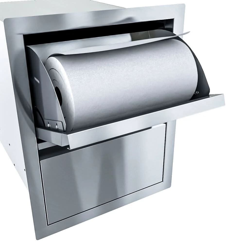 Sunstone 16 Inch Aruba Series Swivel Paper Towel Holder and Single Extra-Large Drawer - ARU-16PCD - image 4
