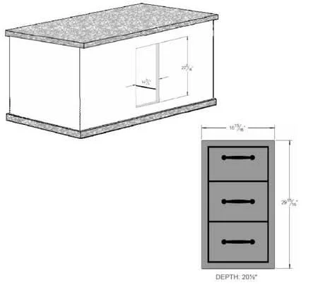 Sole Gourmet Towel Drawer Combo - TDC20X30 - image 2