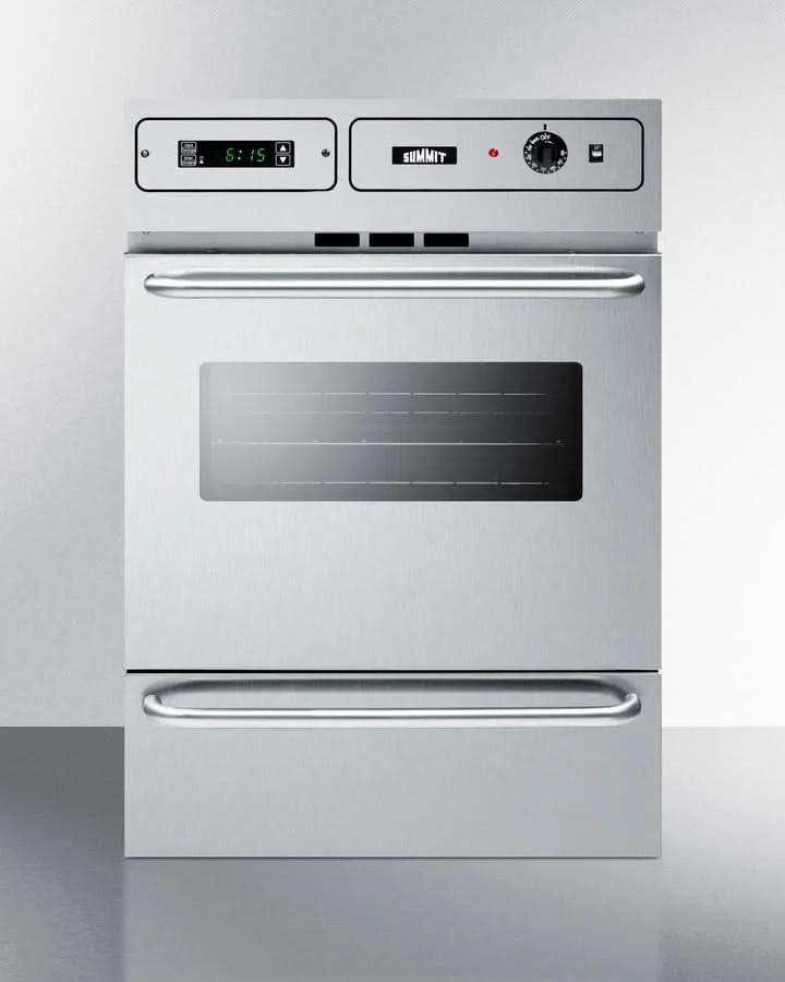 Summit 24 Wide Electric Wall Oven Stainless Steel - TEM788BKW - image 3