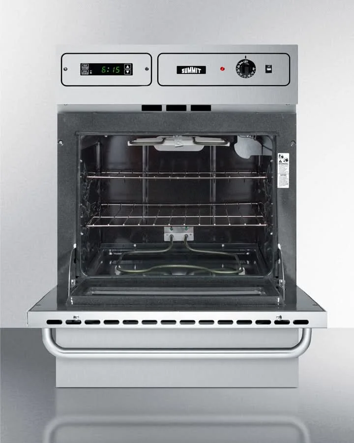Summit 24 Wide Electric Wall Oven Stainless Steel - TEM788BKW - image 2