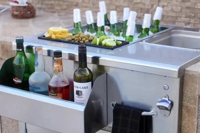 TrueFlame 30" Beverage & Prep Station with LED Lights- TF-BC-30L - image 3
