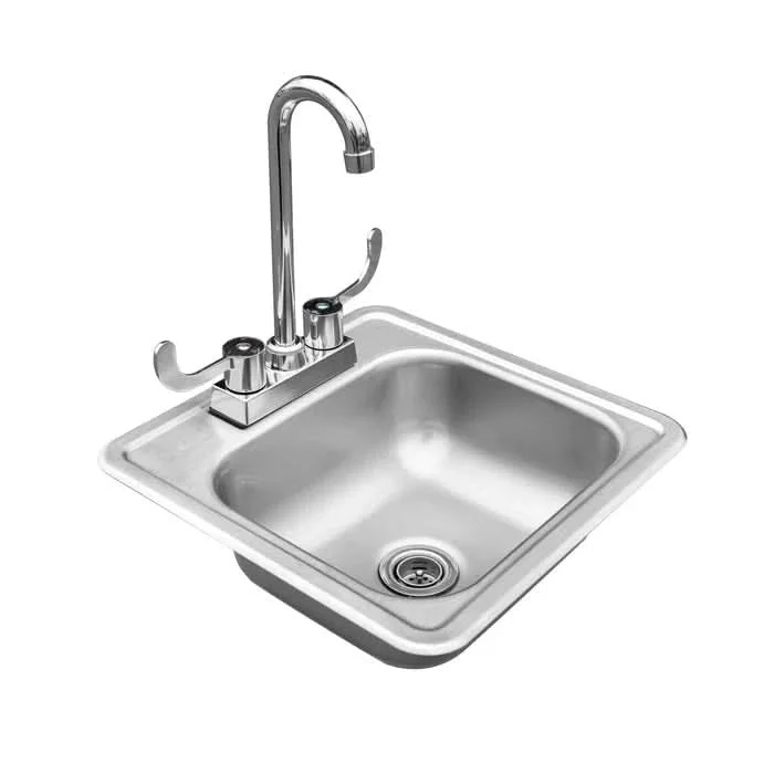 TrueFlame 15x15" Drop-in Sink- TF-NK-15D
